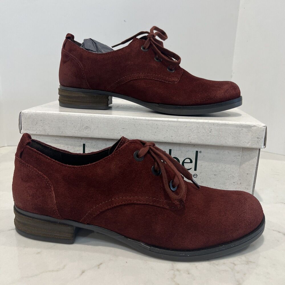 Josef Seibel NEW Sanja Red Suede Womens Leather Oxford Comfort EU 41 US 10-10.5‎